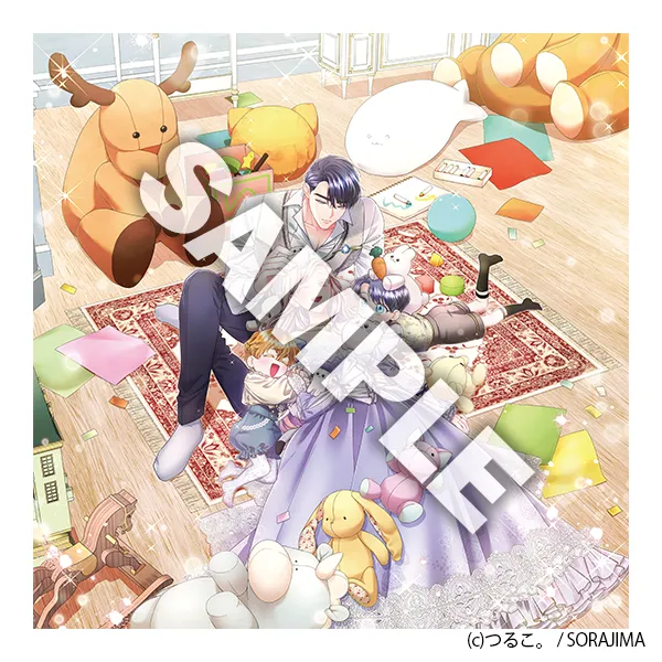 『無能な継母ですが、家族の溺愛が止まりません！』描き下ろしイラストを使用しためじるしチャーム5種セット