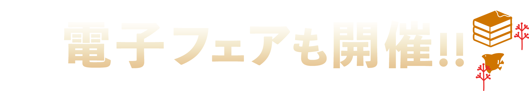 電子フェアも開催!!