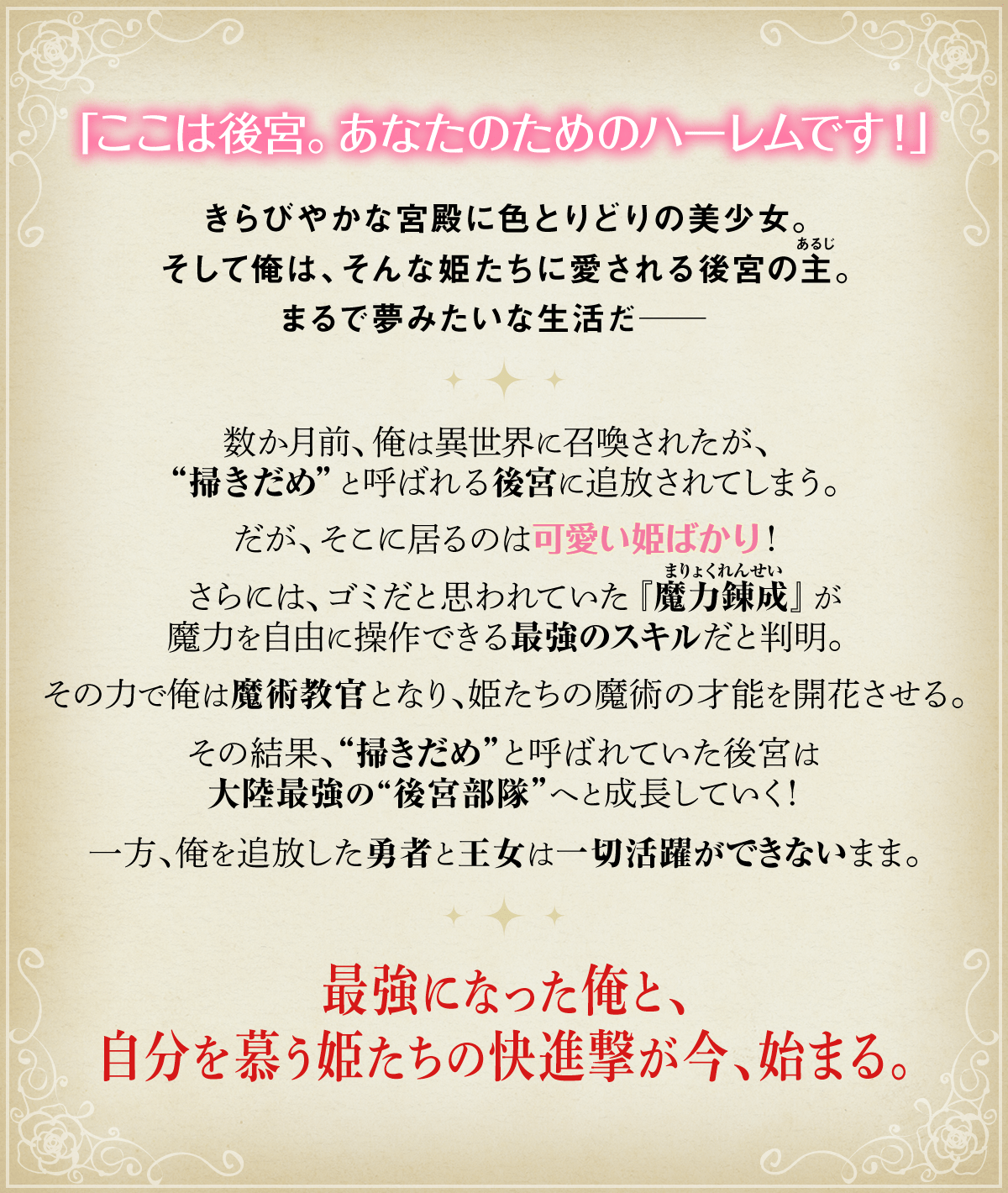 『追放魔術教官の後宮ハーレム生活』あらすじ