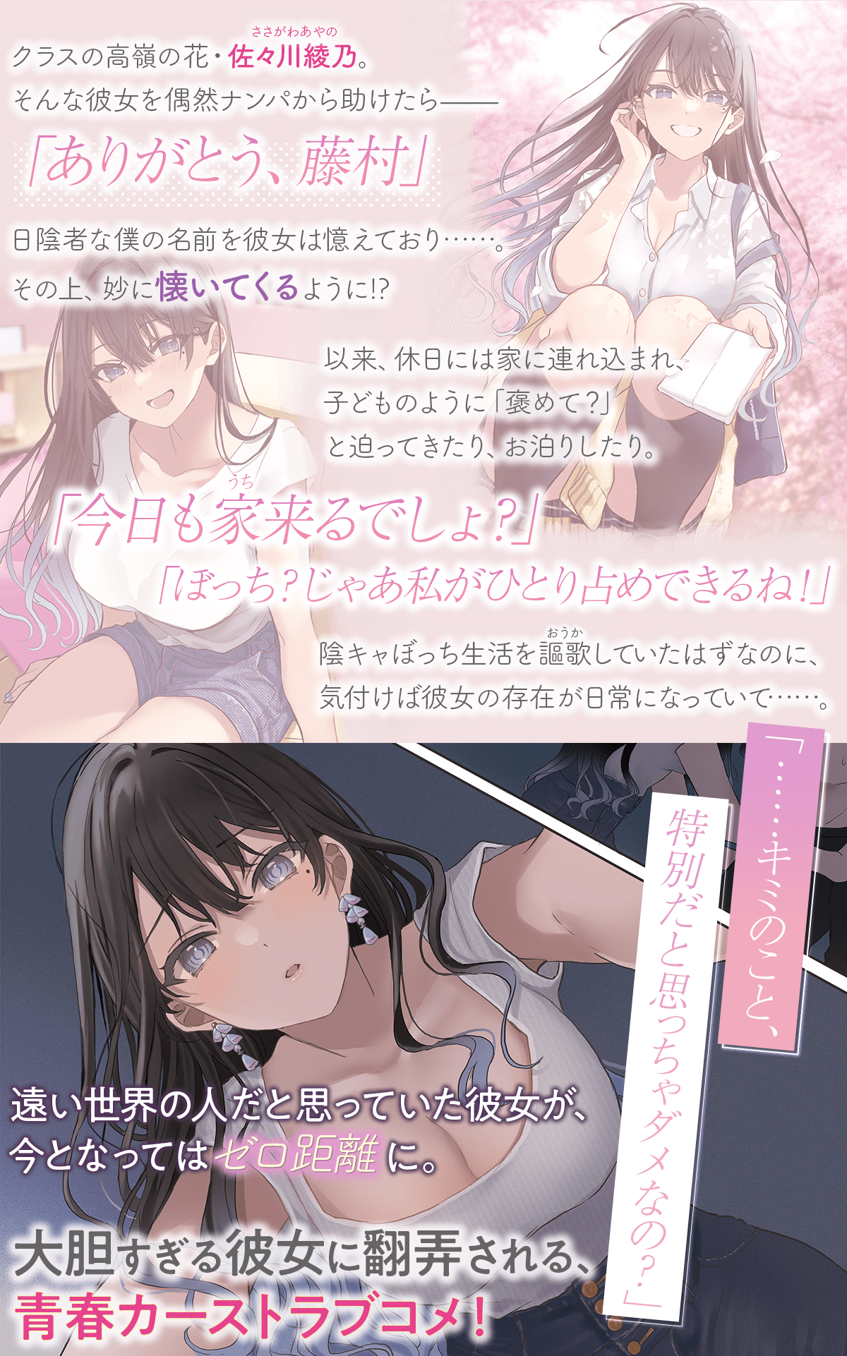 『陽キャなカノジョは距離感がバグっている 出会って即お持ち帰りしちゃダメなの？』あらすじ