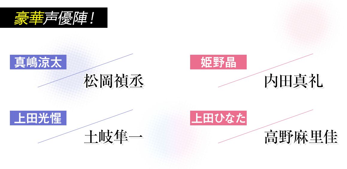 豪華声優陣！