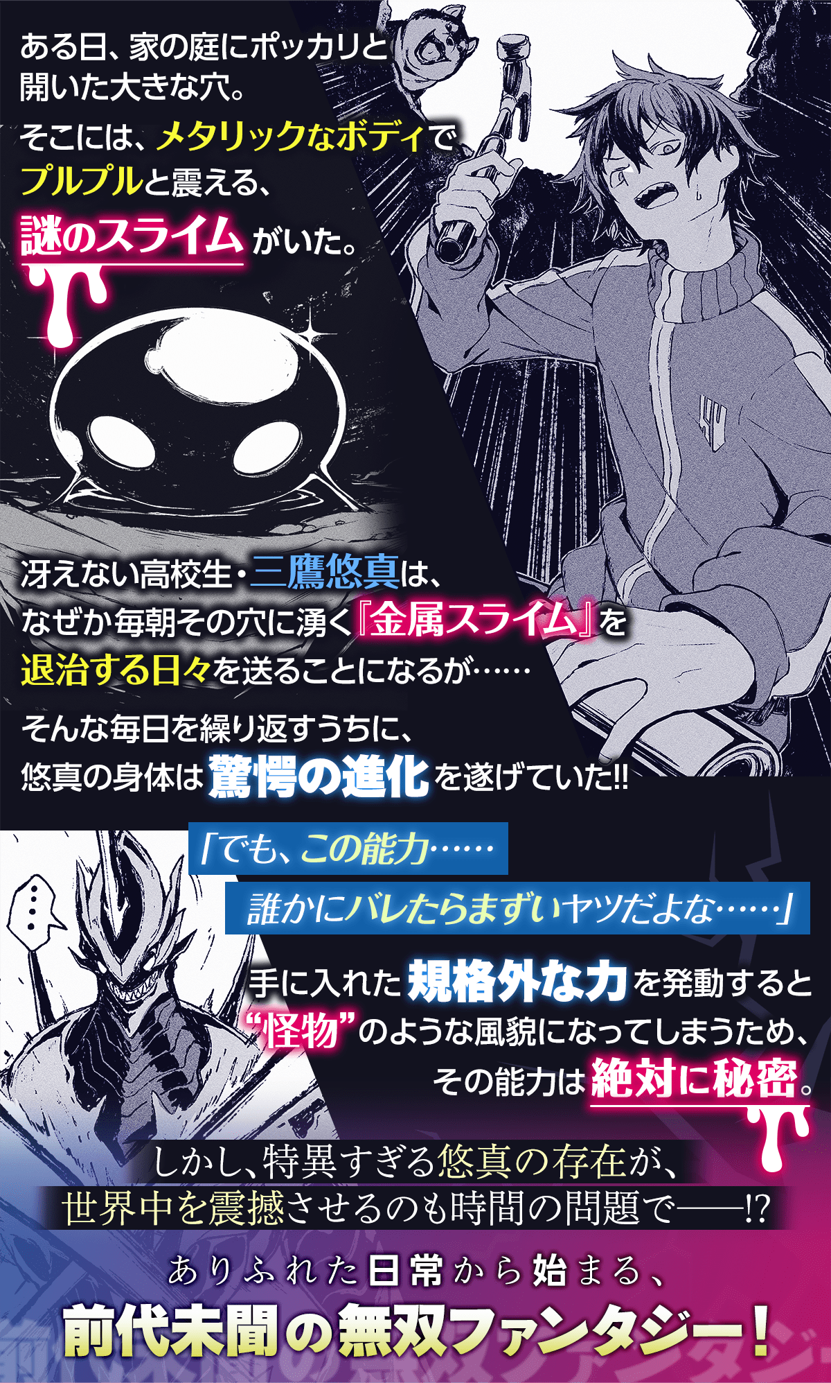 『金属スライムを倒しまくった俺が【黒鋼の王】と呼ばれるまで』あらすじ