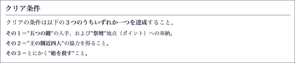 クリア条件