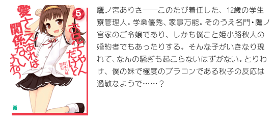 MF文庫J『お兄ちゃんだけど愛さえあれば関係ないよねっ』5
