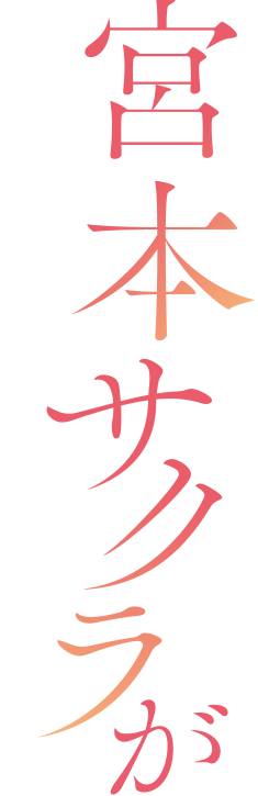 宮本サクラが可愛いだけの小説。