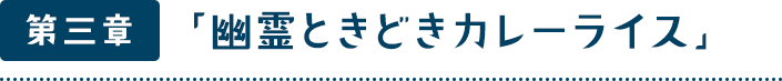 第三章「幽霊ときどきカレーライス」